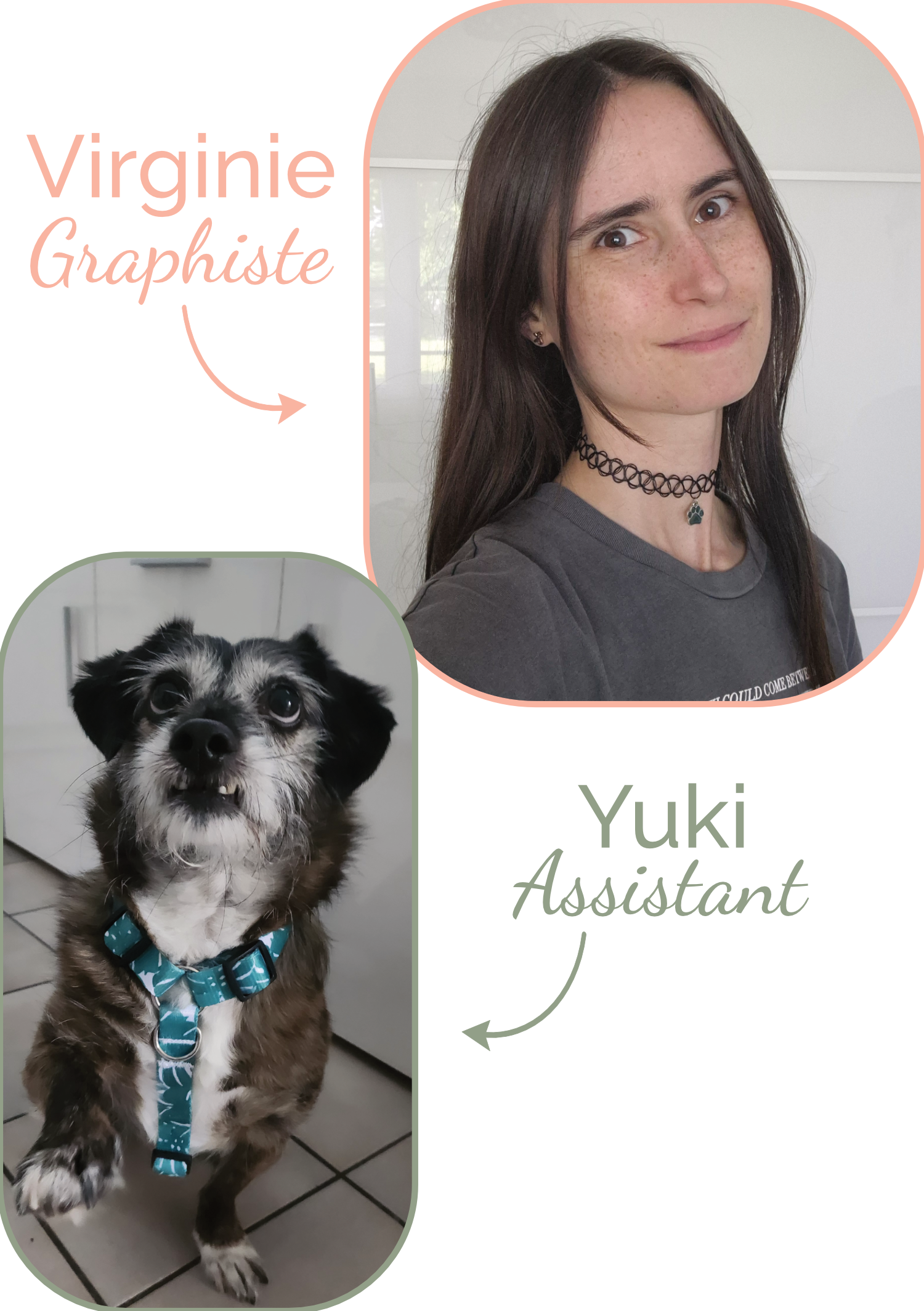 virginie et yuki À PROPOS,graphiste,introvertie,graphisme,freelance,indépendante,ebook,services,coiffure,creativité,parcours,tâtonnements,neuchatel,suisse,lausanne,romande,geneve,marin,la tene,marin-epagnier,yverdon,bienne,ferriere,chaux-de-fonds,hauterive,saint-blaise,corcelles,peseux,virgiline,france,belgique,française,Belge,Paris,Lyon,Bruxelles,Lille,Liège,Macon,Annemasse,print,web,éthique,bio,entrepreneure,entrepreneures,femmes,femme,féminin